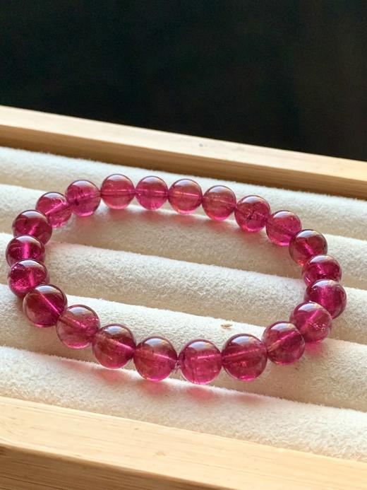 8.5mm单圈红碧玺手串 商品图4