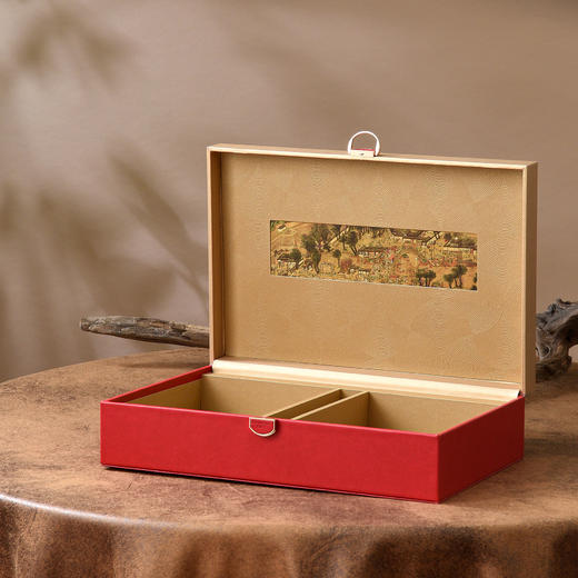 茶韵皮盒【摆泡 红色】55元一套/一箱12套 商品图1