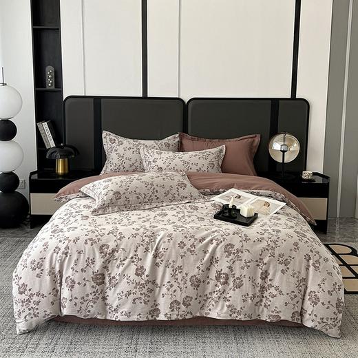 甄选A类60支全棉纯棉色织提花四件套复古风系列G110600001 商品图6