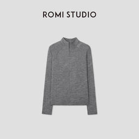 ROMI STUDIO"去繁就简"100%德国扬子纱羊毛丝滑感外套 RWCAW65775 