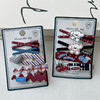 【积分兑】复古红蓝色系组合发夹纪念日百货门店同款164544611 商品缩略图0
