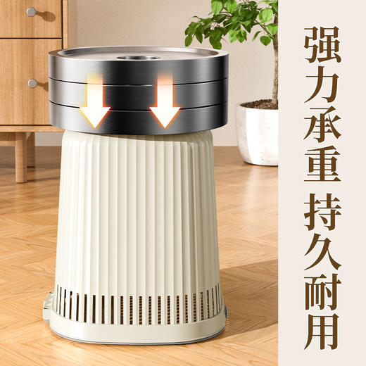 垃圾桶加厚家用客厅学生宿舍卧室厨房大容量卫生间无盖压圈纸篓 商品图2