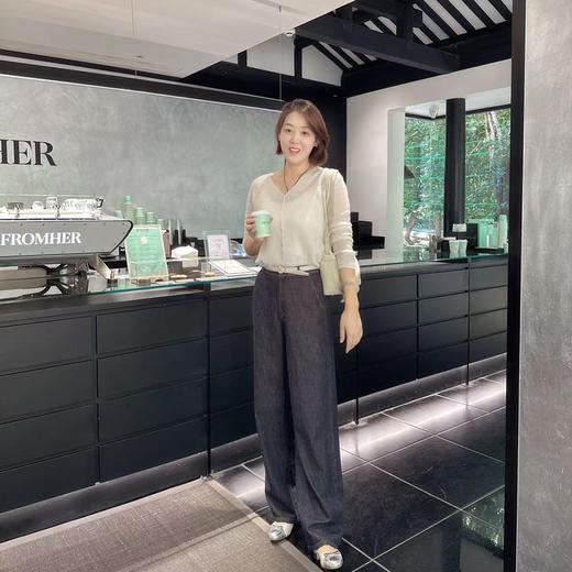 （康宝莱纱线）火桐hooton “云朵开衫”真丝羊绒V领开衫KFW2255L 商品图4