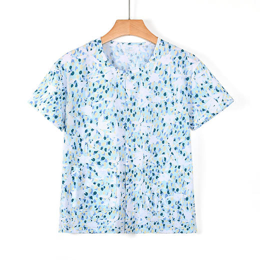 雀说 夏季纯棉宽松大码中老年女家居服开衫 商品图7