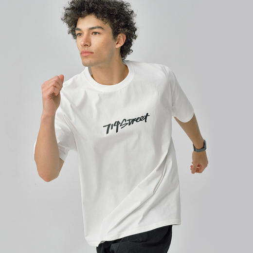 714street索罗娜夜光印花速干短袖T恤男宽松半袖情侣装凉感防晒衣 商品图0