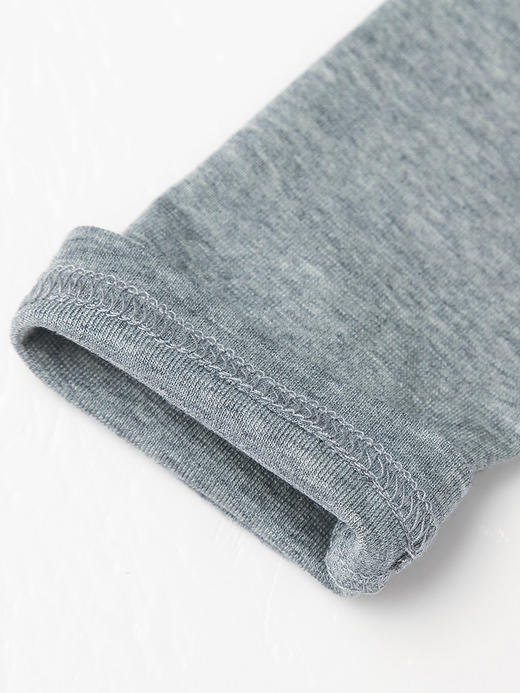 灰色长袖T恤女秋季新款 简约圆领修身内搭打底衫百搭显瘦上衣 商品图3