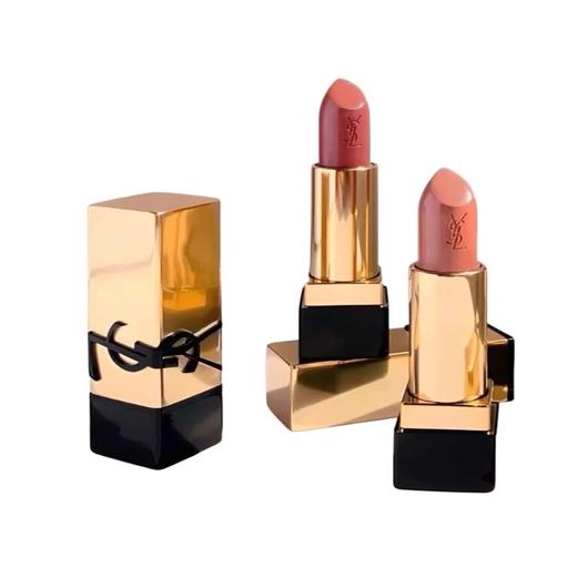 圣罗兰YSL 情人锁爱两件套 黑金方管浮雕口红小样礼盒1.2g*2 日期到26年7月 香港直邮 商品图4