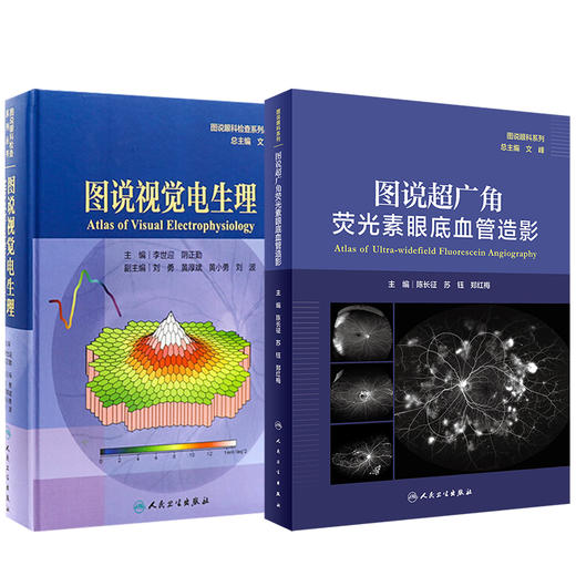 全2册 图说超广角荧光素眼底血管造影+图说视觉电生理（图说眼科检查系列）OCT眼底病检查技术OCTA视网膜眼科医学类书籍 商品图1