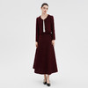 IWY/高级感酒红色西装套裙女秋季长袖显白职业裙装工作服C15117+S15117 商品缩略图2