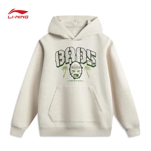 李宁反伍BADFIVE男子宽松套头连帽卫衣AWDV317 商品图3