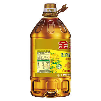 金龙鱼 食用油【保真菜籽油】非转基因 特香低芥酸菜籽油6.18L 商品图2
