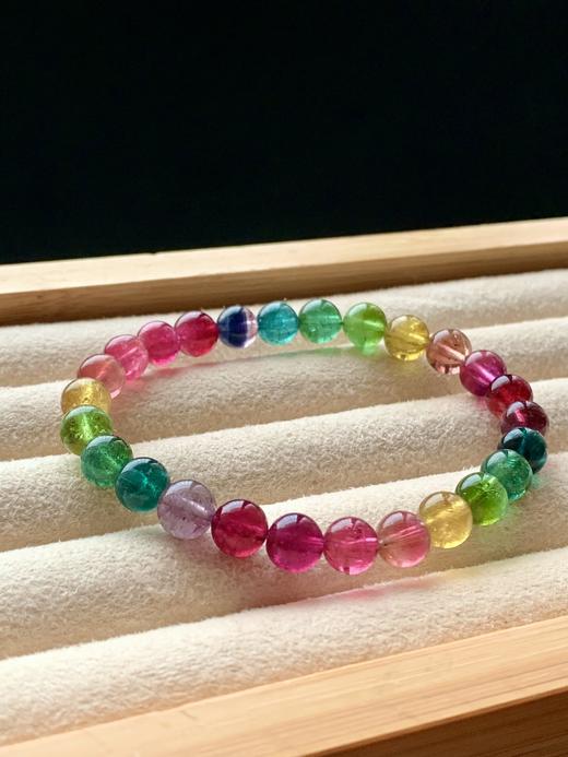 7.2mm单圈彩虹碧玺手串 商品图1