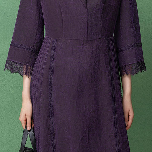 【林栖设计小店】（现货）桑蚕丝香云纱连衣裙国风2025秋季新款长裙女T1953303 商品图3