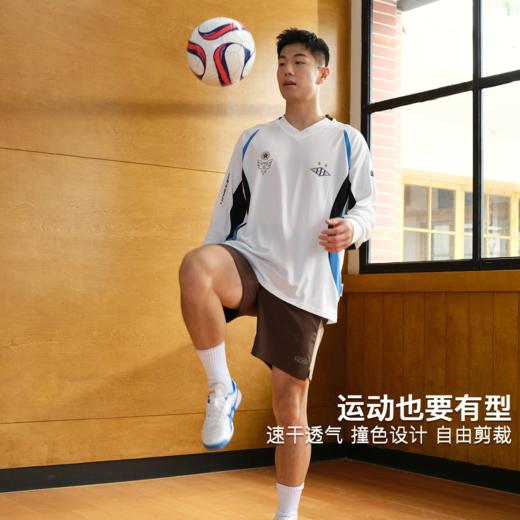 录士LUSHISI追逐2.0主题休闲运动篮球投篮服长袖速干拼接复古t恤 商品图4