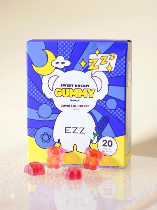 【多妈团购 EZZ甜梦软糖(柠檬蓝莓味（20粒/盒）】拯救入睡困难，熬夜失眠党的救星，甜甜的好好吃，含GABA，轻松入睡，一觉睡到天亮-EZZ 商品图1