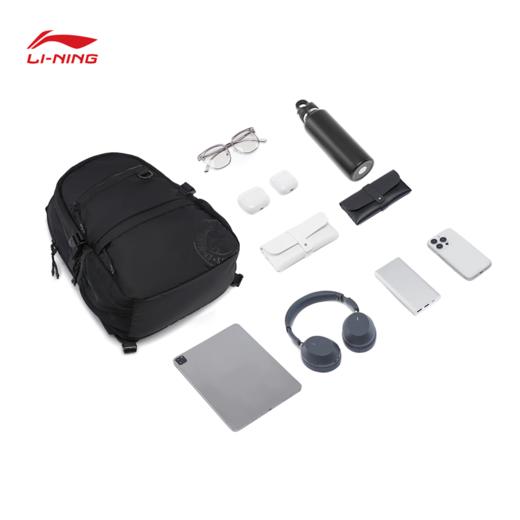 李宁运动生活系列防泼水双肩包ABSV219 商品图6
