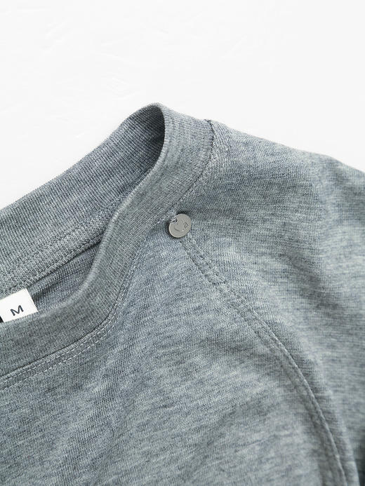 灰色长袖T恤女秋季新款 简约圆领修身内搭打底衫百搭显瘦上衣 商品图2