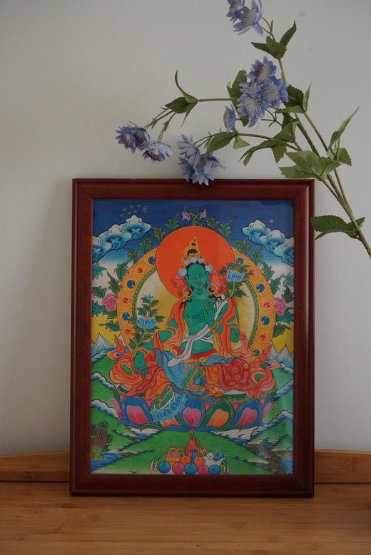 绿度母｜唐卡 商品图6