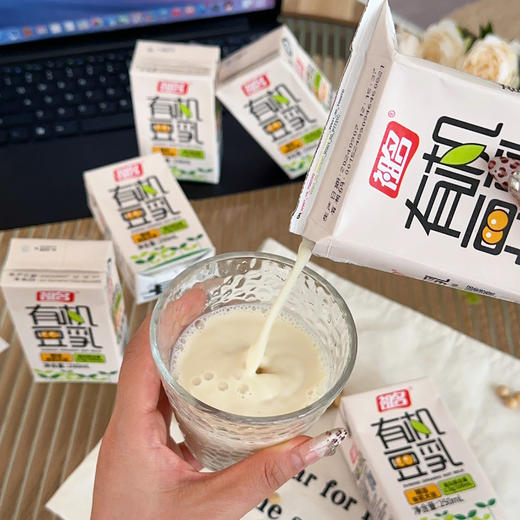 “30年老品牌” 祖名 有机豆乳/低糖有机豆乳 豆香浓郁 口感顺滑 250ml*10盒/箱 商品图9