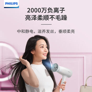 飞利浦（PHILIPS）吹风机电吹风筒大功率速干风筒 负离子护发2100W6档风控BHD356/45 /家用电器 /个护健康 /电吹风 商品图5
