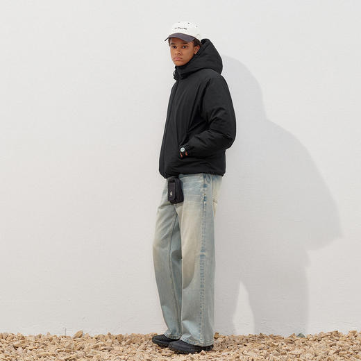 714street 3M新雪丽暖绒夹克男2025秋冬轻量高蓬棉服三防连帽外套 商品图3