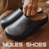 马登夏季新款男士穆勒鞋极简包头半拖老钱风一脚蹬休闲软木底拖鞋 商品缩略图0