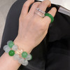 GAONAS非金属玻璃手链 雪中春信时尚清丽贵气白绿色手链11607SG 商品缩略图4