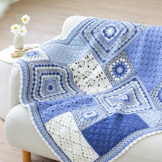 苏苏姐家福安拼花毯手工DIY编织钩针粗羊毛线毛线团自制材料包 商品图2