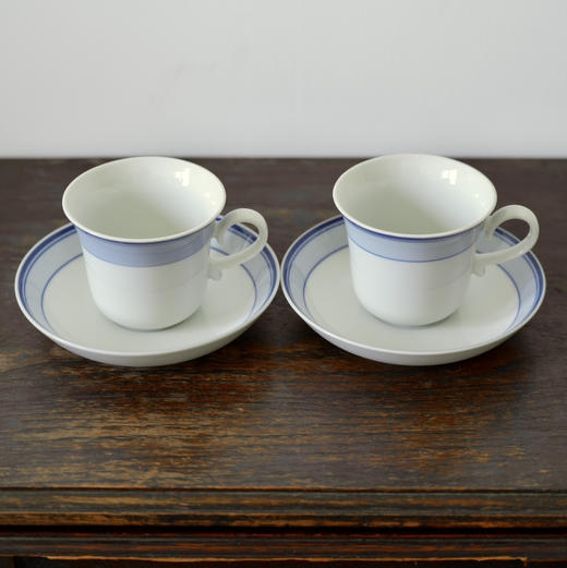 【苏州】日本Nitto蓝色咖啡杯碟 商品图1