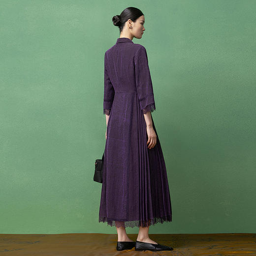 【林栖设计小店】（现货）桑蚕丝香云纱连衣裙国风2025秋季新款长裙女T1953303 商品图4