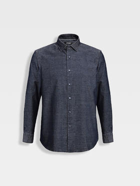 callisto星空蓝灯芯绒休闲衬衫