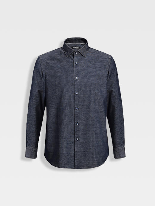 callisto星空蓝灯芯绒休闲衬衫 商品图0