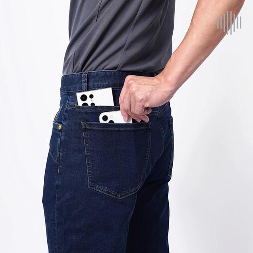单导原牛系列多袋牛仔裤直筒休闲速干透气亲肤微弹大容量直筒裤男 商品图3