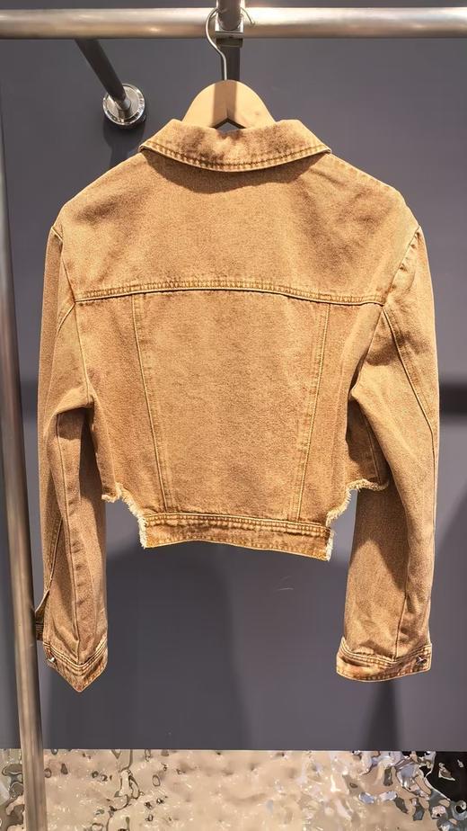 P&X设计师女装 牛仔短款外套824313296 咖色 商品图1