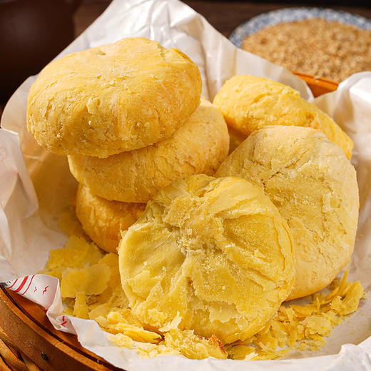 <有书独家>【黄庄酥皮月饼】正宗统手工咸蛋五仁黄板栗软皮酥皮点心 下午茶点零食  商品图1