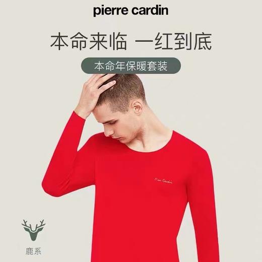 皮尔卡丹德绒自由裁保暖内衣男士无痕加厚秋冬秋衣秋裤套装男款WP374112 商品图0