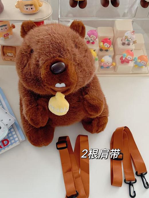 【YW】无忧购日系ins风卡皮巴拉毛绒玩偶双肩包（截单后3-7天发货) 商品图2
