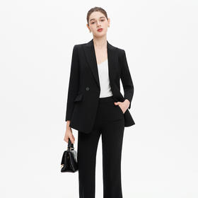 IWY高级感女士职业套装女秋冬长袖职业装正装上班通勤西装套装C13502+P33502-B