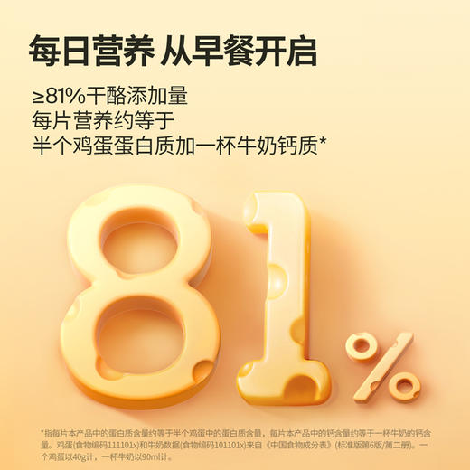 【VIP频道】81%干酪高营养减盐浓醇奶酪片  原味 83g*3袋 商品图4