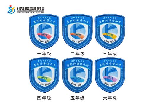 定制深圳市龙岗区康桥外国语小学校徽定做礼服布标姓名缝制包邮51 商品图0