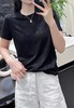 丁摩 新中式纯棉圆领国风T恤女夏季新款短袖复古显瘦气质提花上衣5ZF-170 商品缩略图6