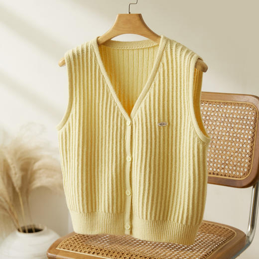 馥迦设计感针织开衫马甲背心 商品图7