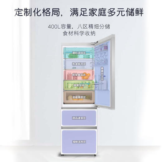 卡萨帝（Casarte）冰箱 BCD-400WLCI3M4W1U1 商品图7