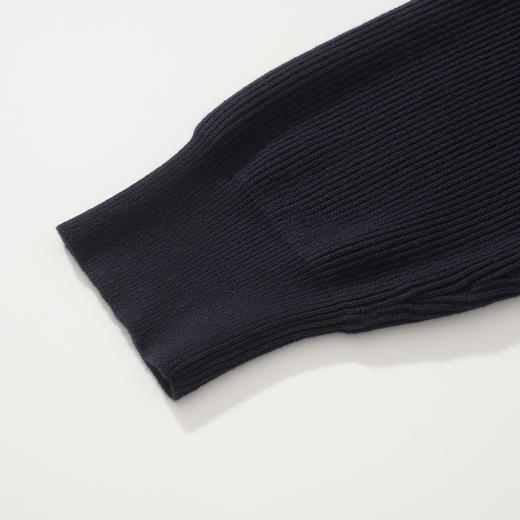 中性款嵌花丝棉针织开衫毛衣012 商品图2