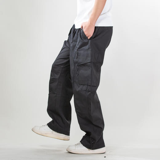 DRONKOO 2025 抽绳前破缝织带两侧袋盖贴袋中厚工装长裤 商品图2