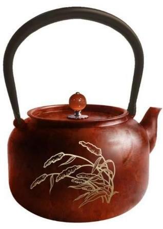 朱炳仁铜红缨君子壶 商品图0