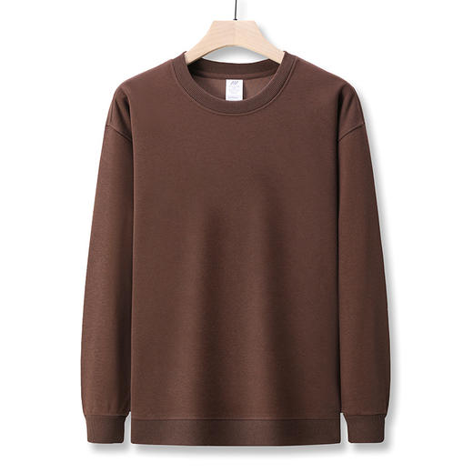 雀说重磅纯棉卫衣新款宽松落肩圆领韩版长袖男士打底衫AL 商品图10