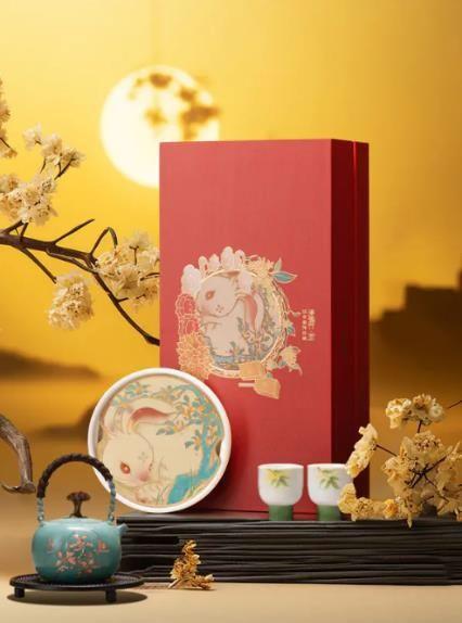 朱炳仁铜月见喜乐茶礼套装 商品图0