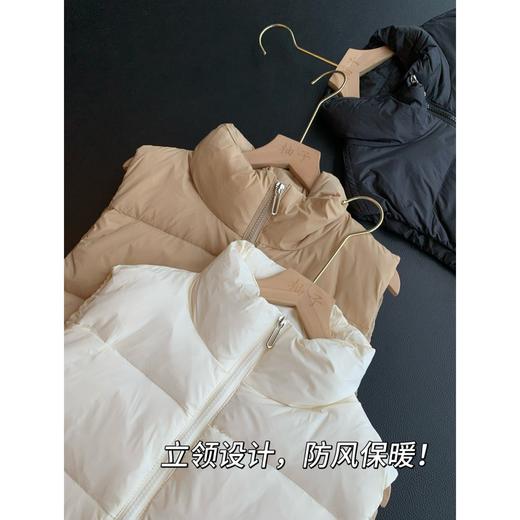 柜上1K! 白鸭绒马甲!立领柔软蓬松百搭女羽绒马甲25早秋款 商品图2