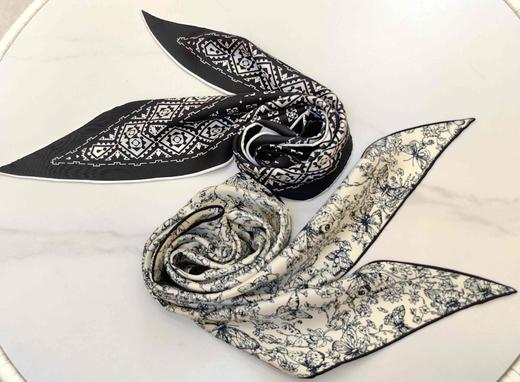 优品堂『絮语』绫罗绸缎的“绫”桑蚕丝菱形巾与三角巾 商品图5